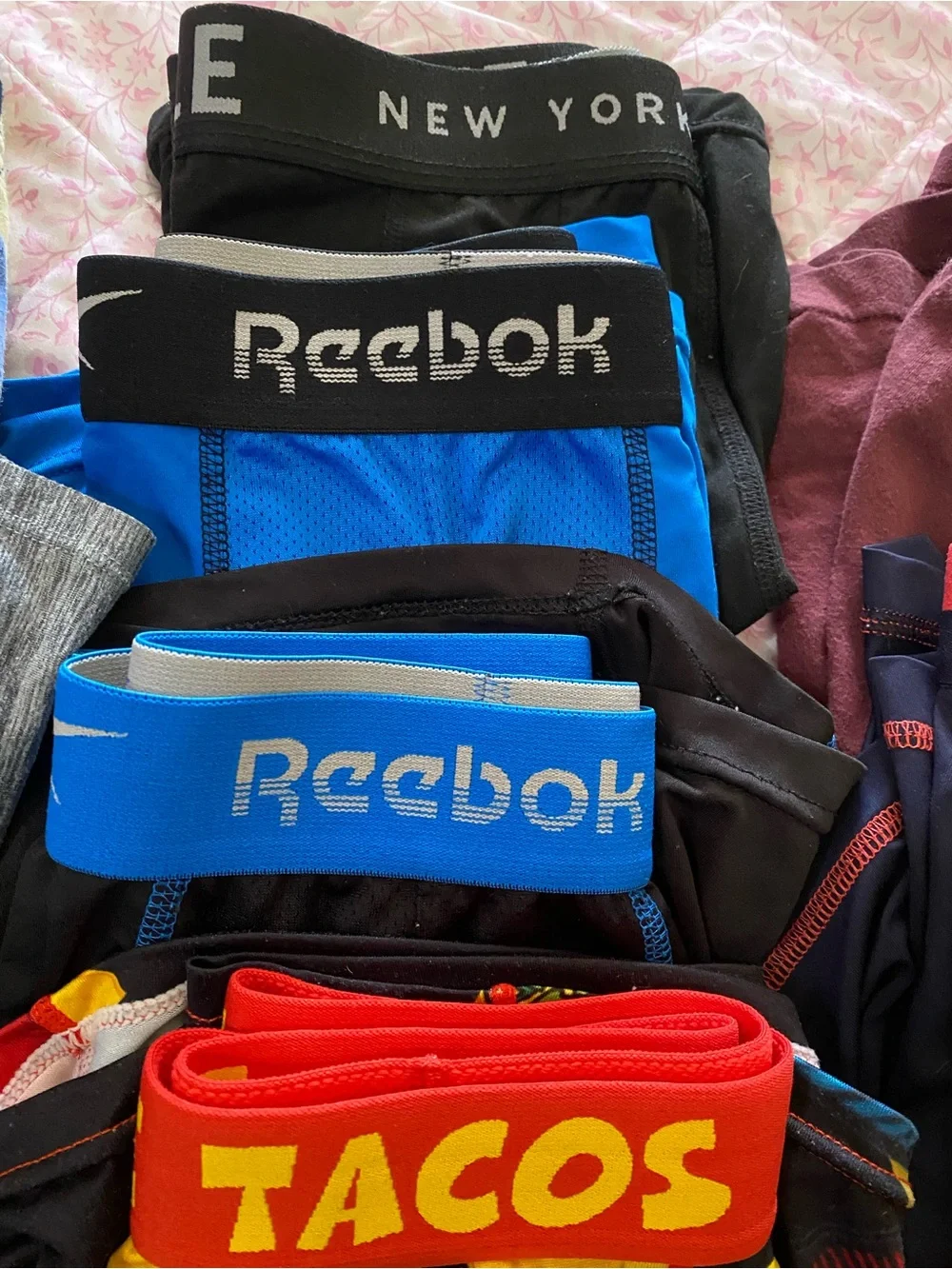 Mixed Men's Boxer Briefs Pack with Assorted Branded Waistbands - Multi-Color